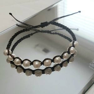 Faux Pearl Adjustable Bracelet